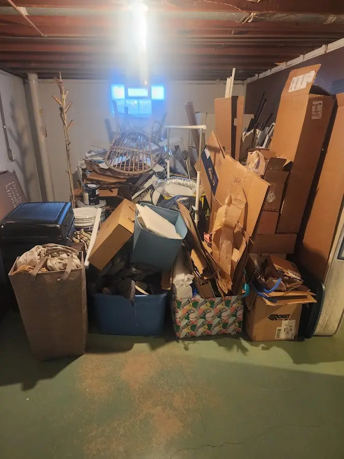 Roll-off dumpster container at job site for Yard Waste Dumpster Rental in Chesapeake Beach